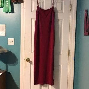 Long red for a dress